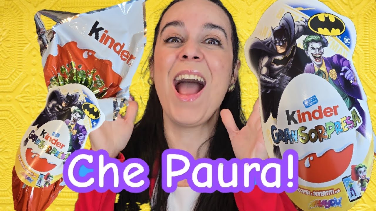 APRIAMO INSIEME L'UOVO DI PASQUA KINDER GRANSORPRESA 2025 😨 Batman