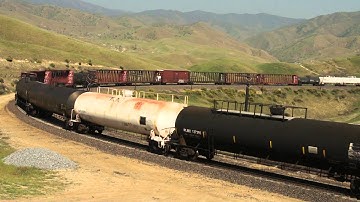 BNSF manifest   Tunnel 2, Tehachapi Pass, Caliente, 24MAR13