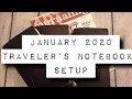 January 2020 Travelerâ€™s Notebook Setup