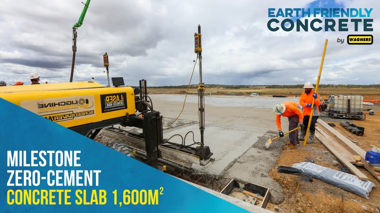 Wagners EFC® Milestone Zerocement Concrete Slab 1,600m2 YouTube