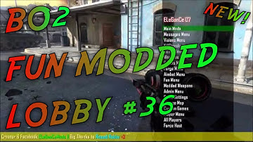Black Ops 2 Fun Modded Lobby - "Aimbot Lobbies"! FREE MOD MENU! #36 (BO2 MODS!)