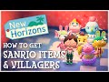 Animal Crossing New Horizons - How To Get SANRIO VILLAGERS & ITEMS (Sanrio Update Details)