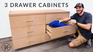 DIY 3 Drawer Base Cabinets | Miter Saw Station pt 1