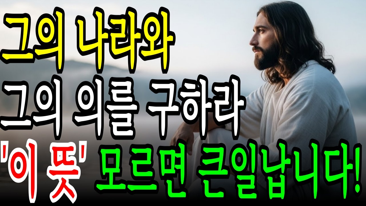 많은 사람들이 오해하는 '그의 나라와 그의 의를 구하라' 진짜 의미! 이 뜻을 모르고 기도하면 큰일납니다ㅣ응답이 막힙니다ㅣ성경기도