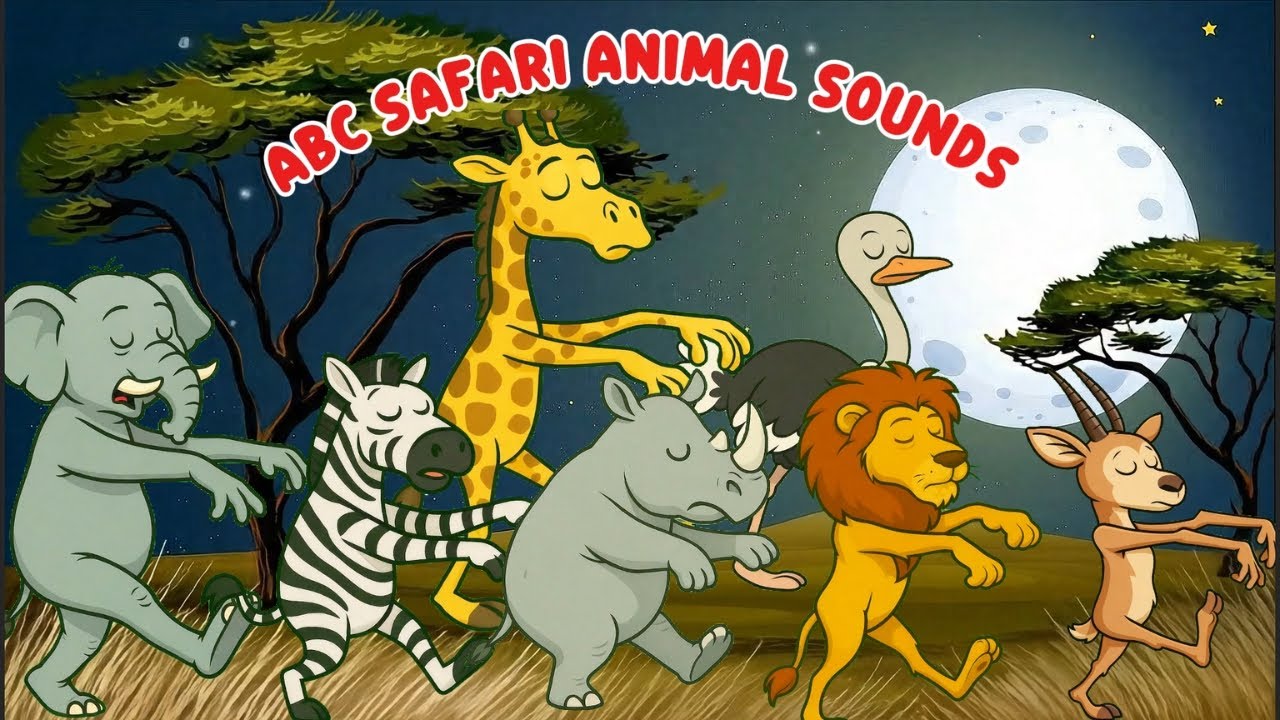 ABC Sleepwalking Safari Animal Sounds Song | Nursery Rhymes | Little Bunny Learns ABC Sleepwalking Safari Animal Sounds Song | Nursery Rhymes | Little Bunny Learns