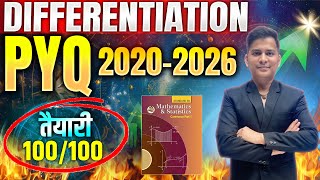 Chapter 3 Differentiation PYQ | 12th Board Exam | #differentiation #mathspyq #class12thmaths