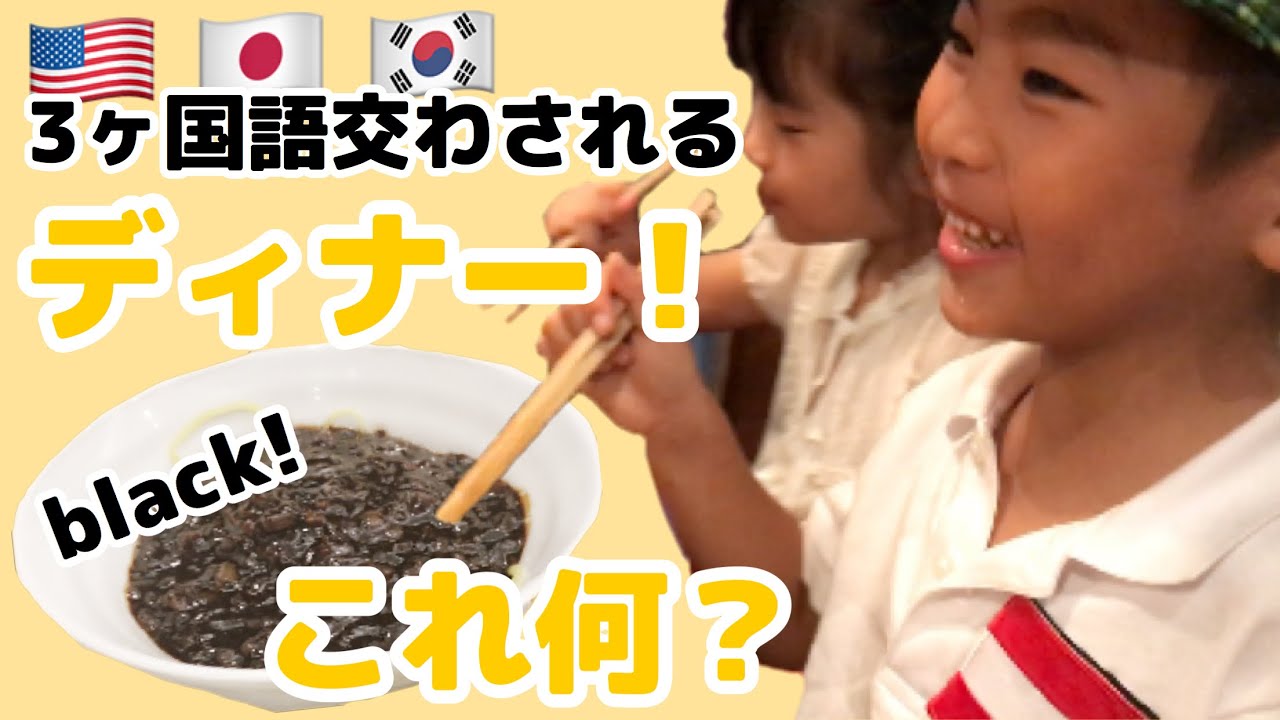 韓国語チャレンジ 3ヶ国語が交わされるディナー 韓国に行ったら頼もう 子供もok 辛くない麺 227 Youtube