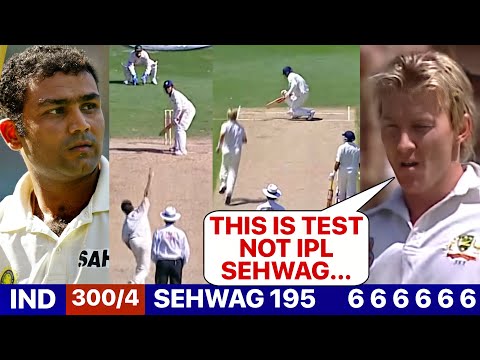 India Vs Australia 2004 | when Brett Lee messed with SEHWAG then Sehwag gave epic Reply😱🔥 Ind vs Aus
