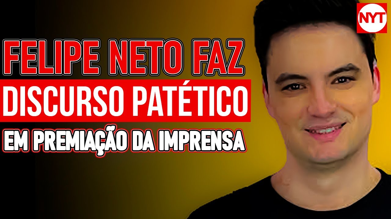 Premio Inutil Felipe Neto vira chacota ao ganhar prêmio inútil e fazer discurso de ...