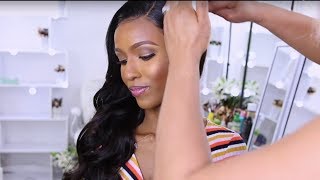 NATURAL HAIR AND NATURAL MAKEUP TRANSFORMATION| BRIDAL MAKEUP | UNICE HAIR screenshot 4