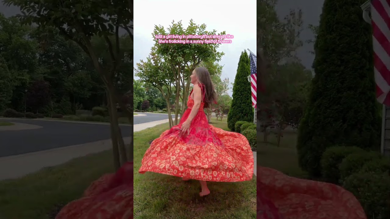 Dressing like a flower field despite living in Pittsburgh suburbs 🌺😂