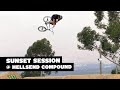 Dreamy sunset session  hellsenddirt compound bmx