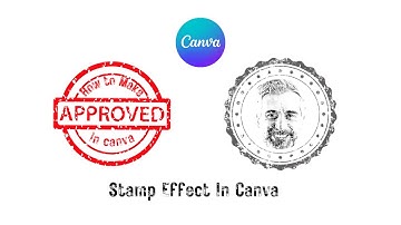 How to create Stamp Effect in canva | Rubber stamp