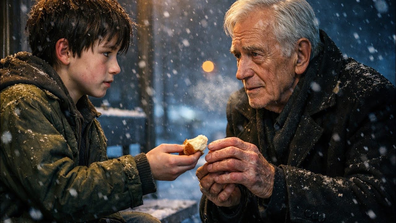 Сирота ПОДЕЛИЛСЯ последним куском хлеба со стариком… Но тот оказался МИЛЛИОНЕРОМ!
