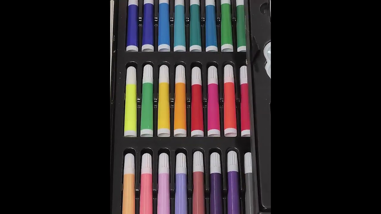 Maleta 145pieza Set Para Pintar Lapices Colores Set De Arte