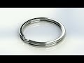 Flat 'Key Ring' Design Tutorial in Solidworks 2016