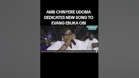 CHINYERE UDOMA DEDICATES A NEW SONG TO EVANGELIST EBUKA OBI (Part 1) #live #music #chinyereudoma