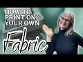 How to  PRINT on your own FABRIC / EASY DIY PROJECT