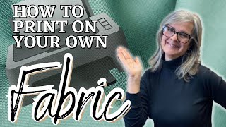 How to  PRINT on your own FABRIC \/ EASY DIY PROJECT