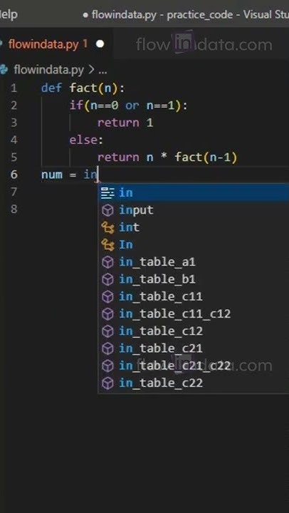 Python Program To Calculate Factorial Using Recursion #shorts - YouTube