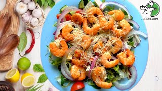 How to cook Salad with shrimps. Your best shrimp. A simple recipe. Spring salad. #food #shrimp