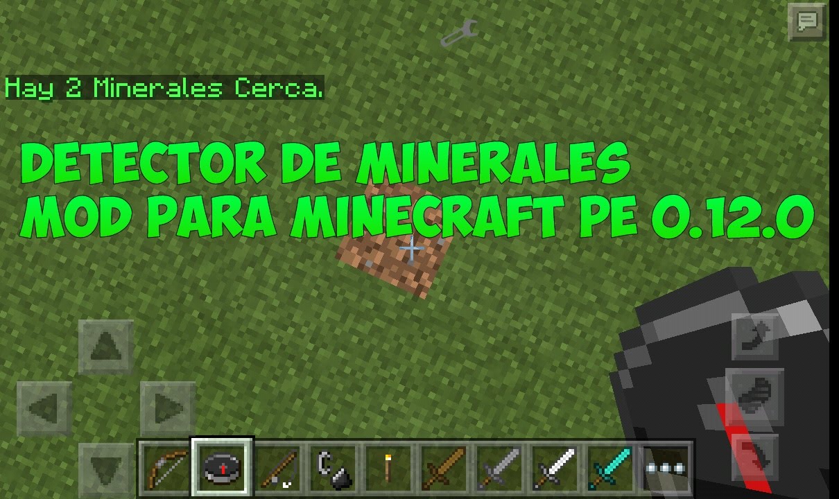Detector de minerales mod para minecraft PE 0.12.0 - YouTube