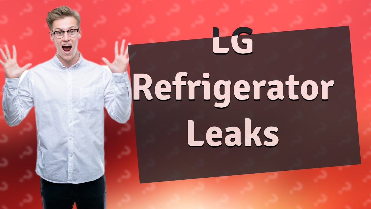 Why is my LG refrigerator leaking water underneath? - YouTube