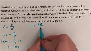 Direct and Inverse Variation - Application