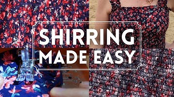 My Top 5 Tips for Shirring - Basics of How to Shirr - Loading Shirring Elastic in Different Machines