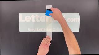 Vinyl Lettering Center Hinge Installation Instruction