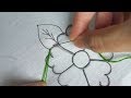 leaf hand embroidery,modern hand embroidery design