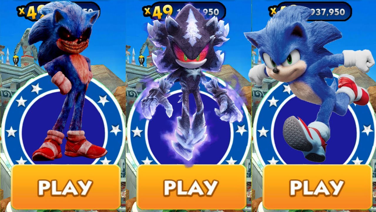Sonic Dash - Sonic.EXE vs Movie Sonic vs Mephiles the Dark New ...