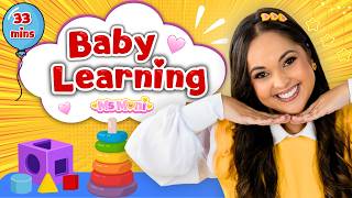 Download lagu First Words for Babies | Animal Sounds, Shapes & Play | Ms Moni | Baby Learning Video
