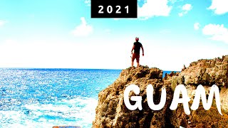 Guam 4K Drone Footage 2021 Part 1  Scenic Tropical Paradise Island. 1 Hour Ambient Drone Film.