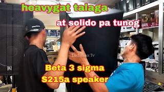 Hanap mo ba solido din tunog || Beta 3 s215a active speaker Hanap mo ba solido din tunog || Beta 3 s215a active speaker