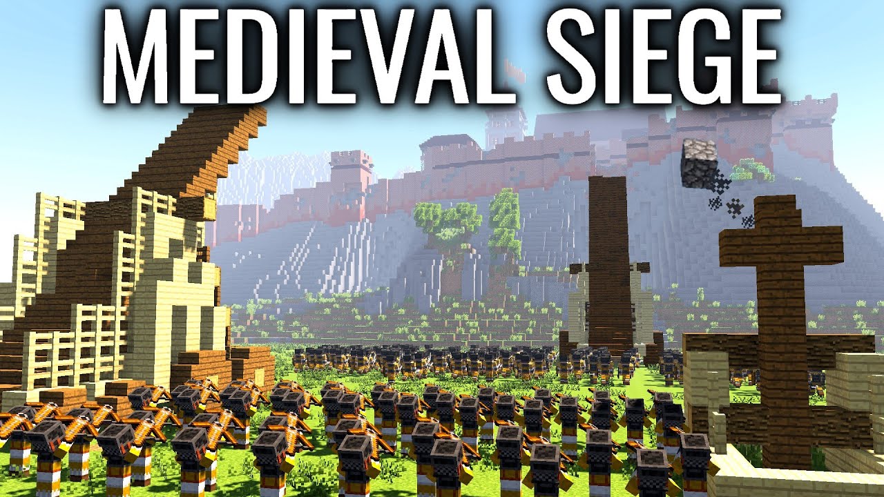 Minecraft Siege Of The Mountain Castle Medieval War Youtube Minecraft Siege Of The Mountain Castle Medieval War Youtube