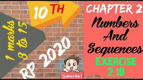 TN Samacheer 10 Maths New Syllabus Numbers and Sequences Exercise 2.10 one marks