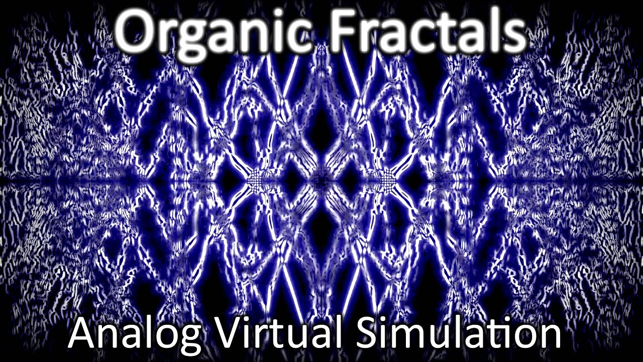 Organic Fractals in Motion - Geometric Symmetry - Analog Virtual Simulation - VF Animation