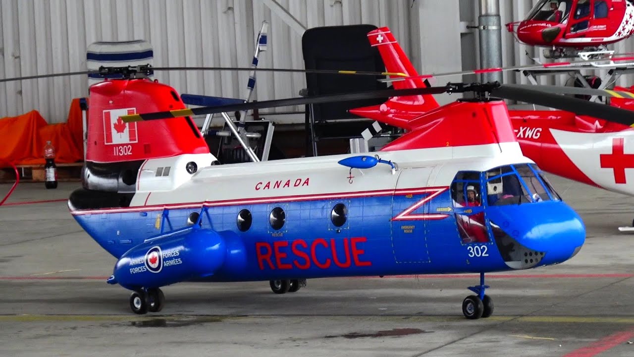 2x Labrador CH113 Scale RC Model Helicopter Canada Coast Guard YouTube
