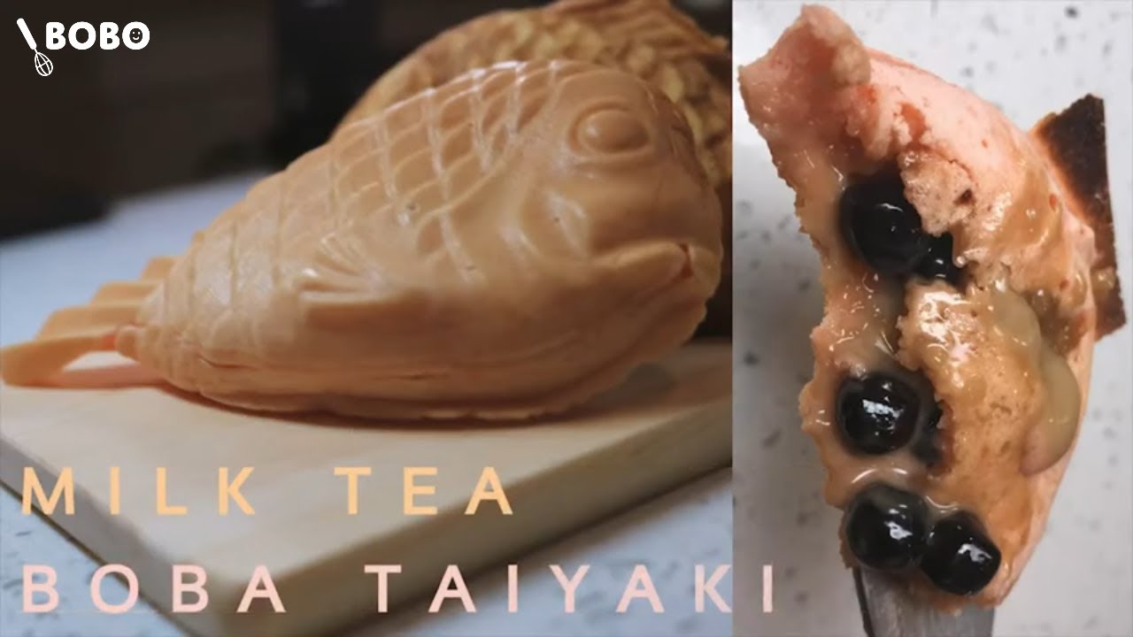 Sub Flavorful Boba Milk Tea Taiyaki 顛覆傳統口味的珍珠奶茶鯛魚燒 Bobo Cooking Asmr Youtube