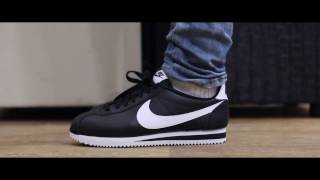 cortez shoes white and black