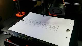 QuickShot: Prusa i3 MK3 pen plotter in action
