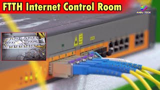 FTTH Internet Service Provider Control Room | Optical Line Terminal OLT | Anbu Tech