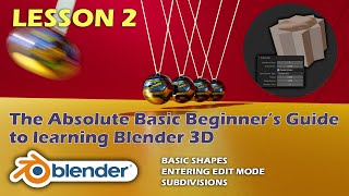 Basic Blender #2 - Basic shapes, edit mode and subdivisions