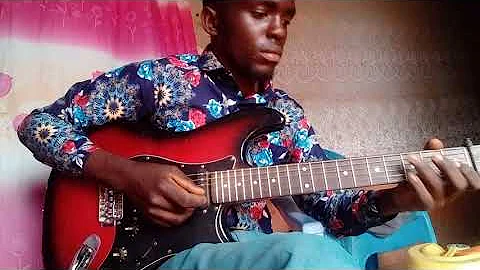 Shedy # the Guitarist practising lukasa ya mbongo song monicah.