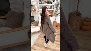Easy Crochet Cardigan Pattern Worked In 1 Piece Flat 🍂