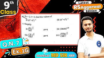 Rs Aggarwal Class 9 Chapter 1 | Exercise 1G Question number 7 | Number System | Md Sir Class 9