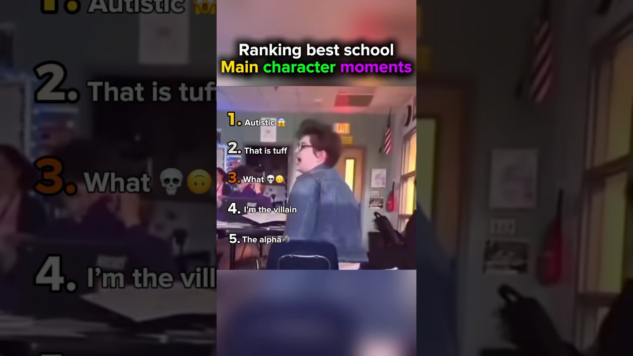 Ranking best school main character moments 