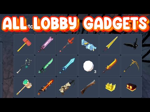 All Lobby Gadgets In Roblox Bedwars 