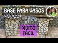 DIY - BASE OU SUPORTE PARA VASOS DE CIMENTO: MUITO FÁCIL DE FAZER